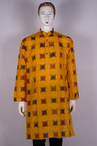Yellow Sambalpuri Cotton kurta — view 1 of 5