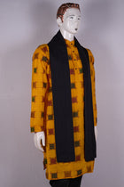 Yellow Sambalpuri Cotton kurta — view 3 of 5