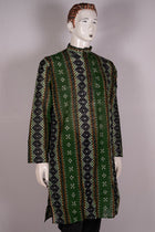 Green Sambalpuri Cotton kurta — view 4 of 5
