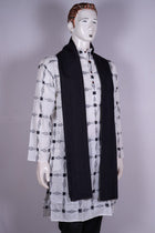 White Sambalpuri Cotton kurta — view 3 of 5