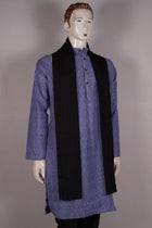 Blue Sambalpuri Cotton kurta — view 3 of 5