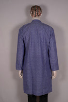 Blue Sambalpuri Cotton kurta — view 4 of 5