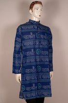 Blue Sambalpuri Cotton kurta — view 4 of 5