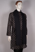 Black Sambalpuri Cotton kurta — view 3 of 5