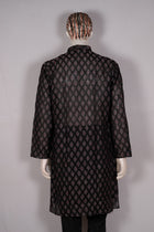 Black Sambalpuri Cotton kurta — view 5 of 5