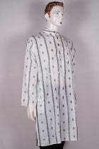 White Sambalpuri Cotton kurta — view 4 of 5