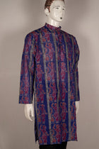 Blue Sambalpuri Cotton kurta — view 4 of 5