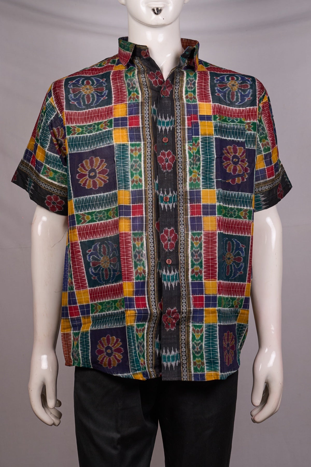 Multi-Color Sambalpuri Cotton shirt — view 1 of 3