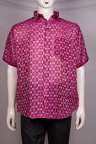 Purple Sambalpuri Cotton shirt — view 1 of 3