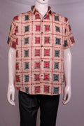 Cream Sambalpuri Cotton Shirt 42/L G04-07-06357