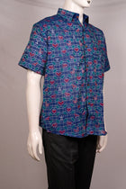 Blue Sambalpuri Cotton shirt — view 2 of 3