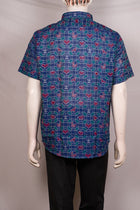 Blue Sambalpuri Cotton shirt — view 3 of 3