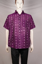 Purple Sambalpuri Cotton shirt — view 1 of 3