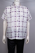 White Sambalpuri Cotton Shirt 42/L G04-15-06365
