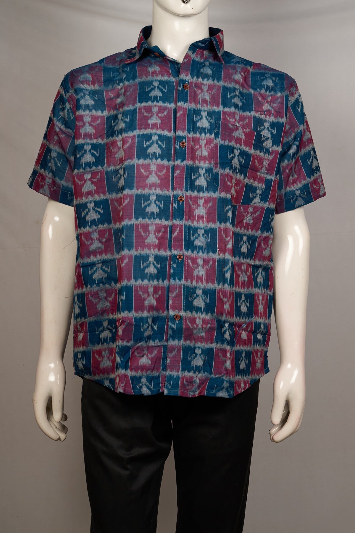Multi-Color Sambalpuri Cotton shirt — view 1 of 3