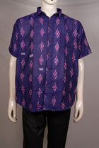 Blue Sambalpuri Cotton shirt — view 1 of 3