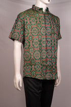 Green Sambalpuri Cotton shirt — view 2 of 3