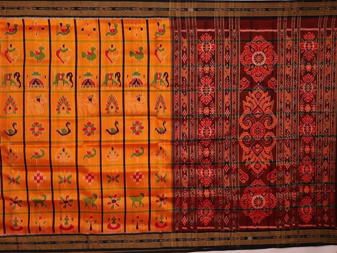 Handloom Khandua Silk Ikat Saree