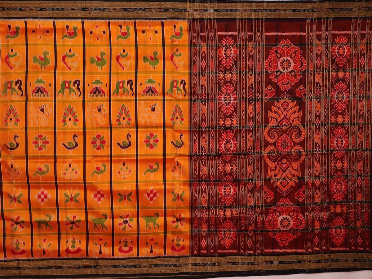 Handloom Khandua Silk Ikat Saree