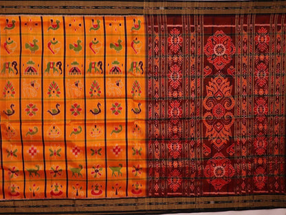 Handloom Khandua Silk Ikat Saree