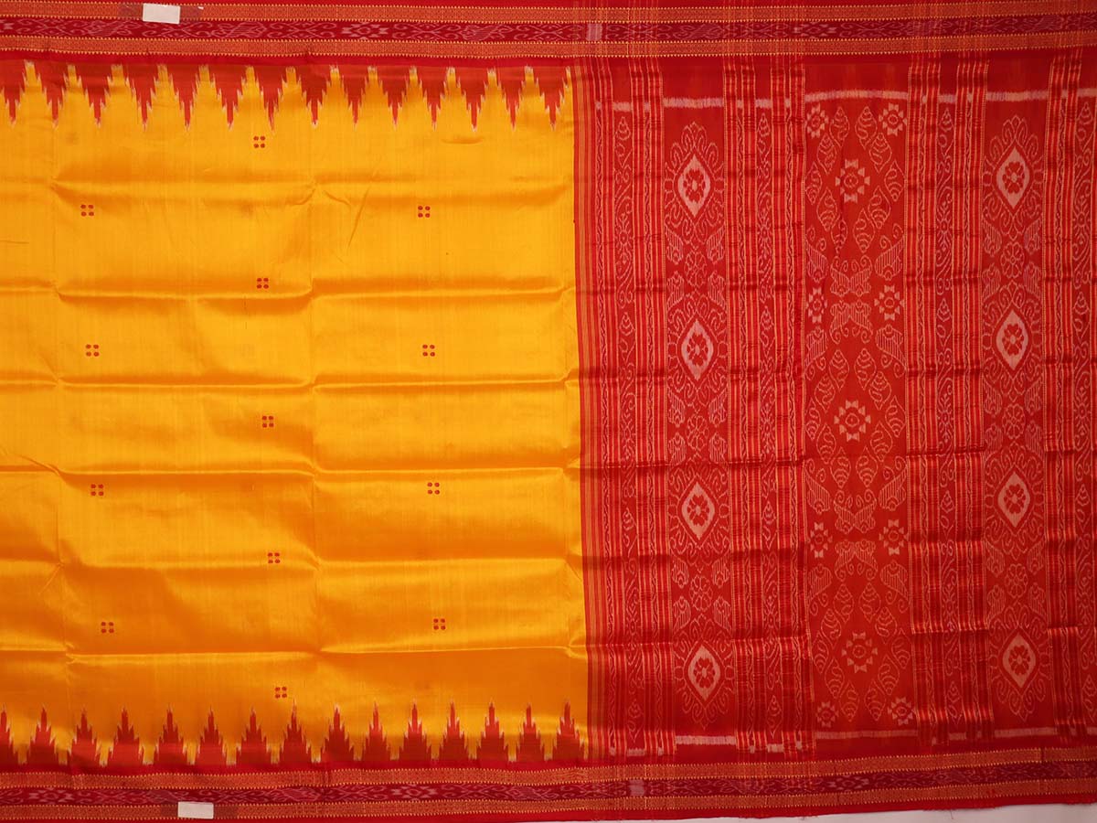 ହ୍ୟାଣ୍ଡଲୁମ୍ ଖଣ୍ଡୁଆ ସିଲ୍କ ଇକାଟ ସାରୀ |