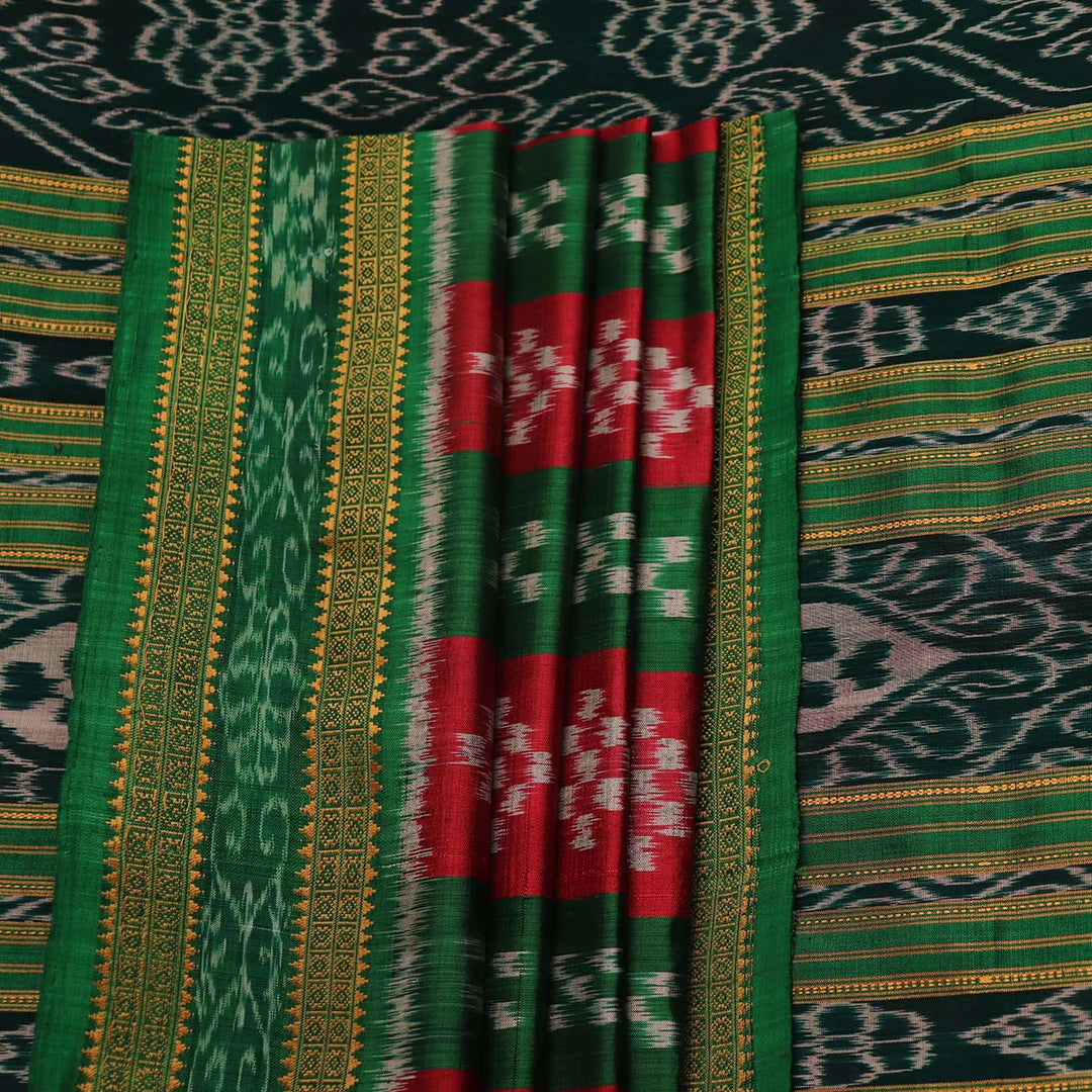 Handloom Khandua Silk Ikat Saree