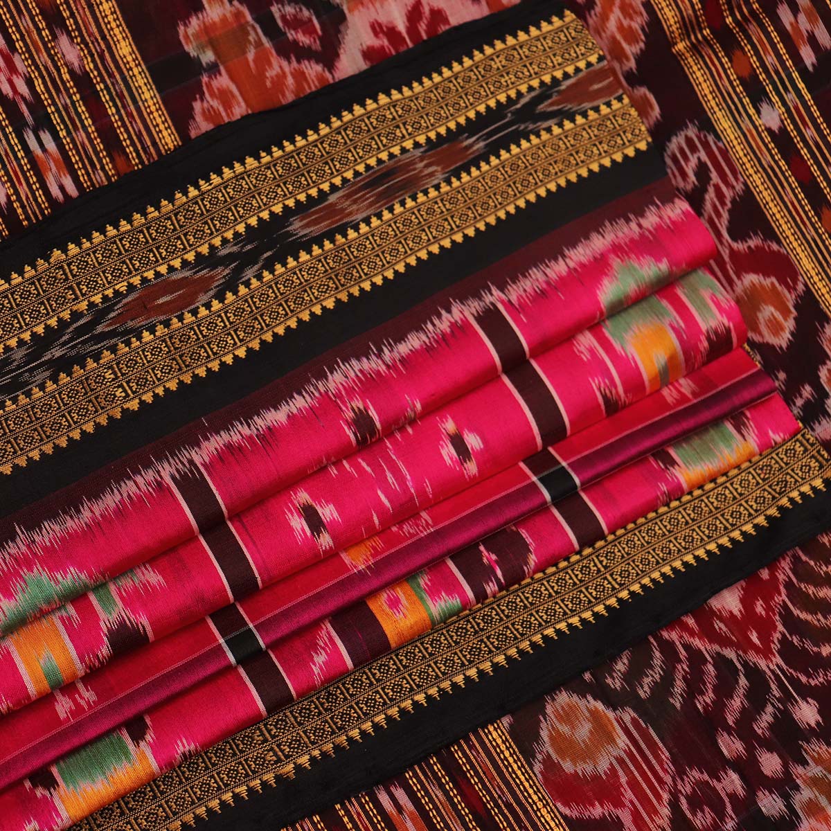 Handloom Khandua Silk Ikat Saree