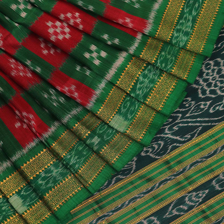 Handloom Khandua Silk Ikat Saree