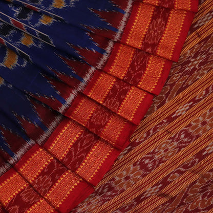 ହ୍ୟାଣ୍ଡଲୁମ୍ ଖଣ୍ଡୁଆ ସିଲ୍କ ଇକାଟ ସାରୀ |