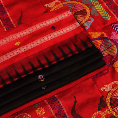 Sambalpuri Handloom Silk Saree - Luxurious Pata