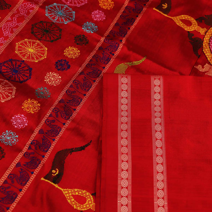 Sambalpuri Handloom Silk Saree - Luxurious Pata