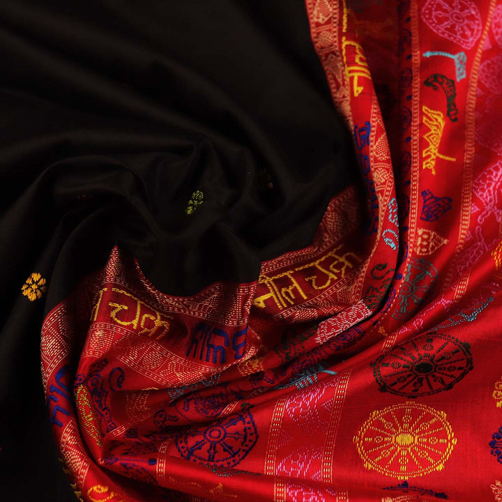 Sambalpuri Handloom Silk Saree - Luxurious Pata