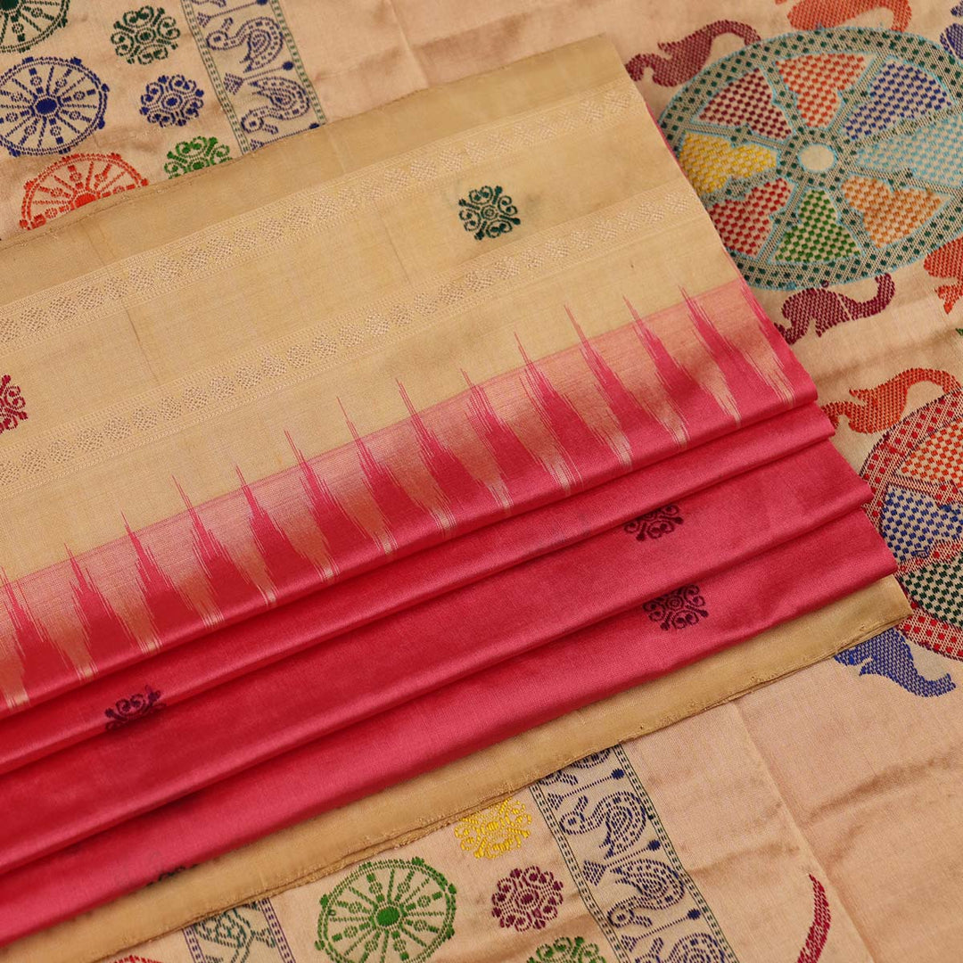 Sambalpuri Handloom Silk Saree - Luxurious Pata