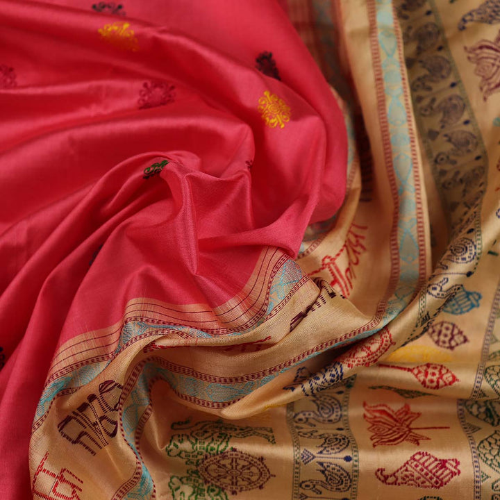 Sambalpuri Handloom Silk Saree - Luxurious Pata