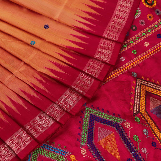 Brown Dolabedi Silk Saree