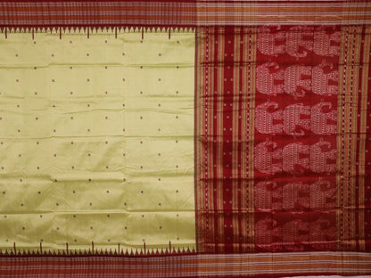 ସମ୍ବଲପୁରୀ ହ୍ୟାଣ୍ଡଲୁମ୍ ରେଶମ ସାରୀ - ବିଳାସପୂର୍ଣ୍ଣ ପାଟା |