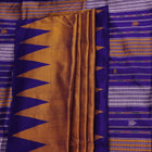 Brown Butta Sambalpuri Silk Saree — view 2