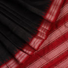Handloom Black Sambalpuri Silk Saree with Red border