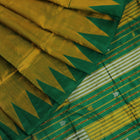 Handloom Green Sambalpuri Silk Saree with Green border