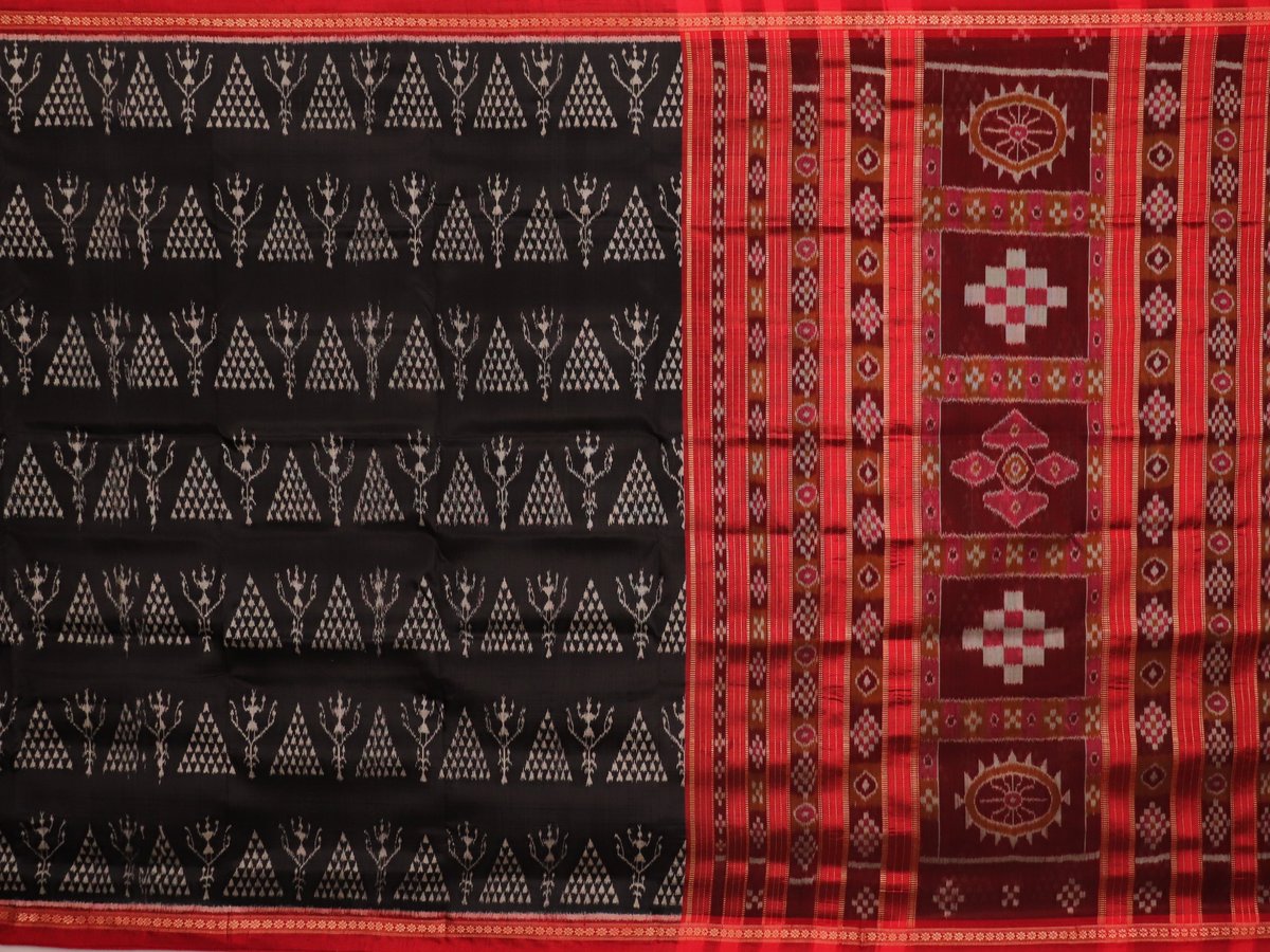 ଖଣ୍ଡୁଆ ରେଶମ ସାରୀ - କଳା |