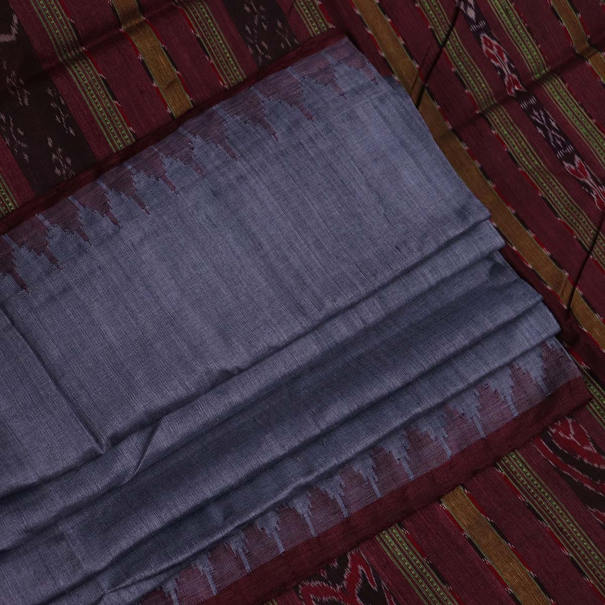 ହ୍ୟାଣ୍ଡଲୁମ୍ ସମ୍ବଲପୁରୀ ଟସର୍ ସାରି |