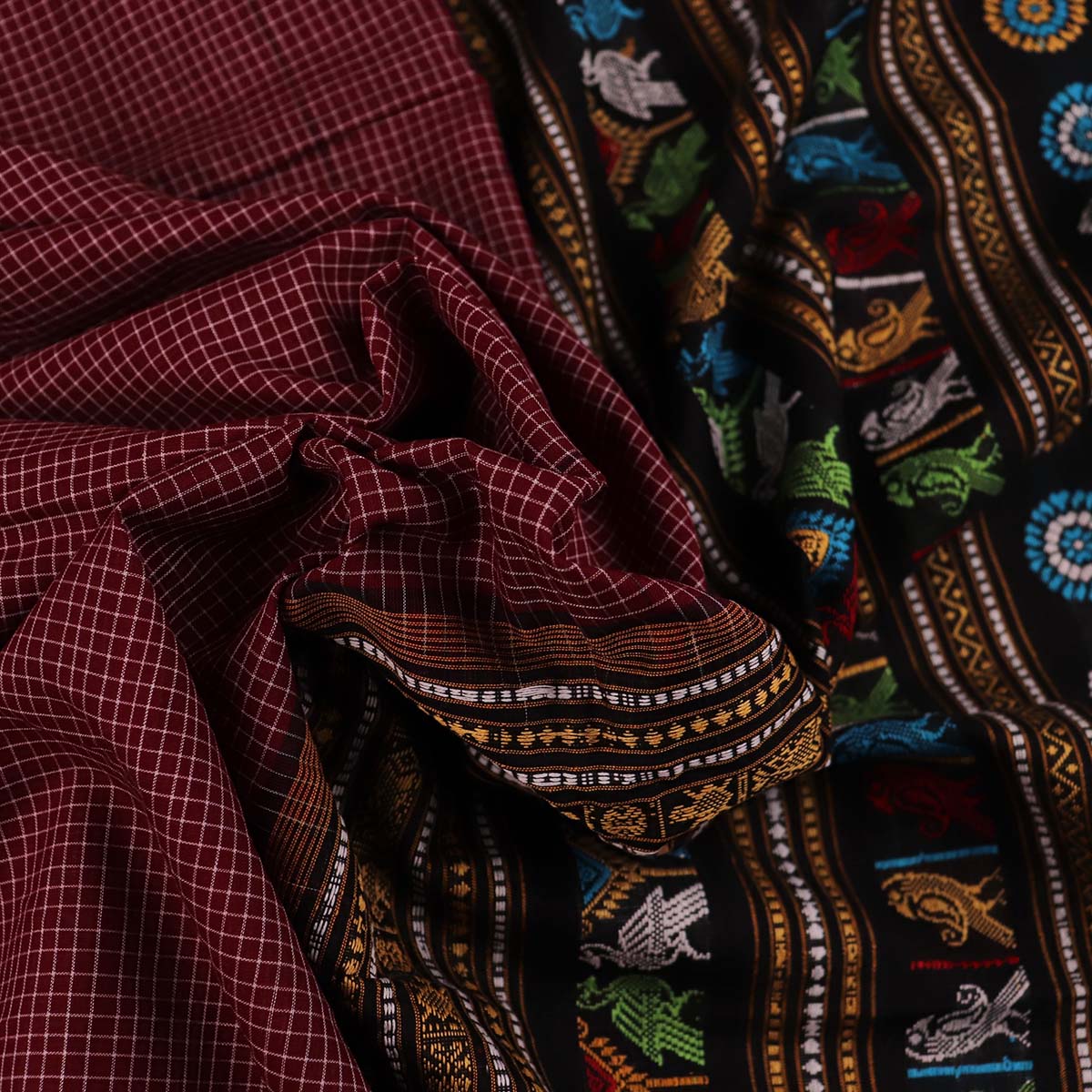 Handloom Dolabedi Cotton Ikat Saree
