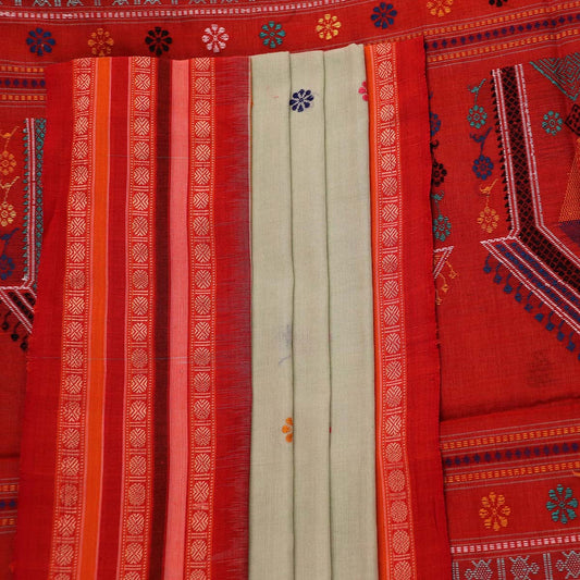 ହ୍ୟାଣ୍ଡଲୁମ୍ ଡୋଲାବେଡି କଟନ୍ ଇକାଟ ସାରି |