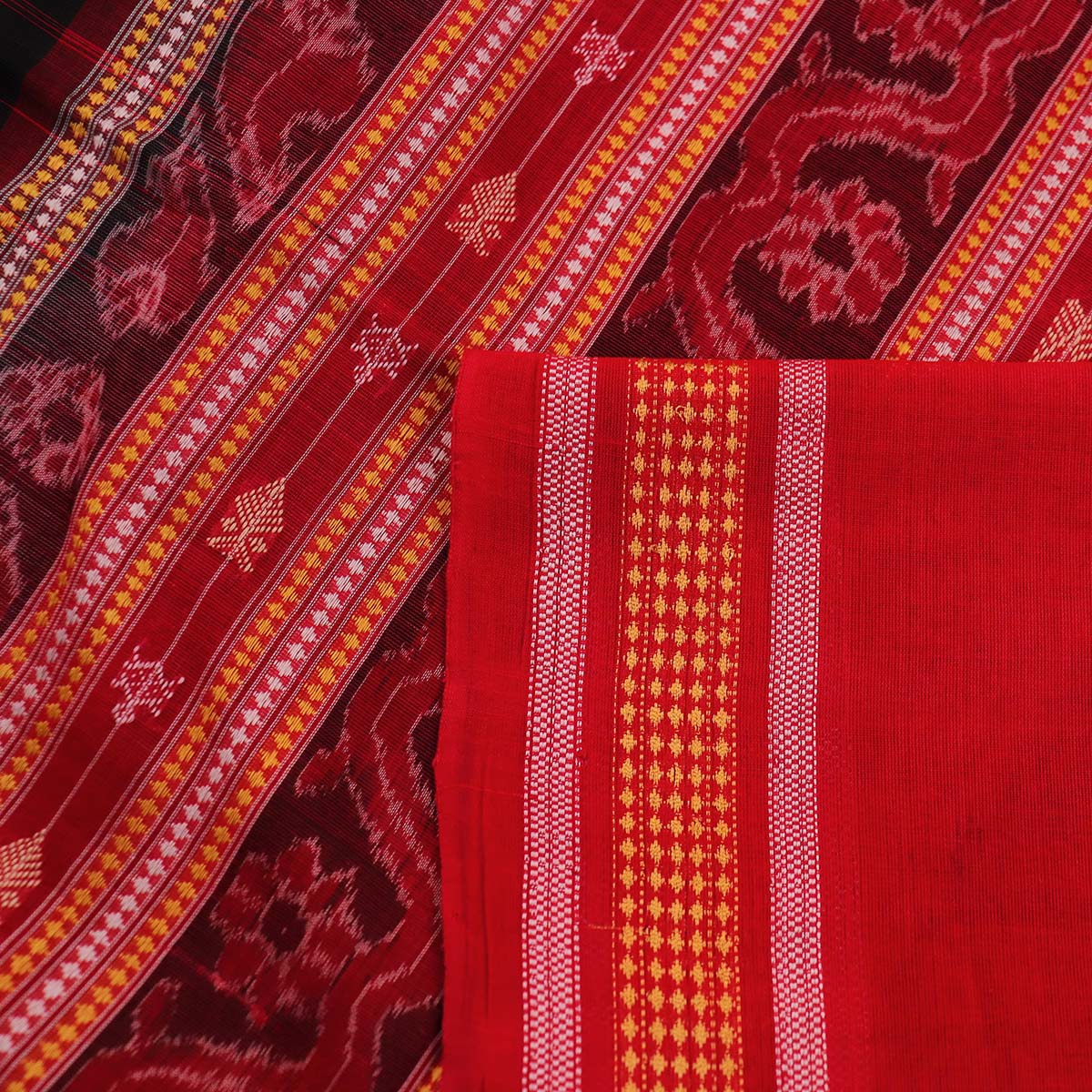 Handloom Sambalpuri Cotton Ikkat  Saree