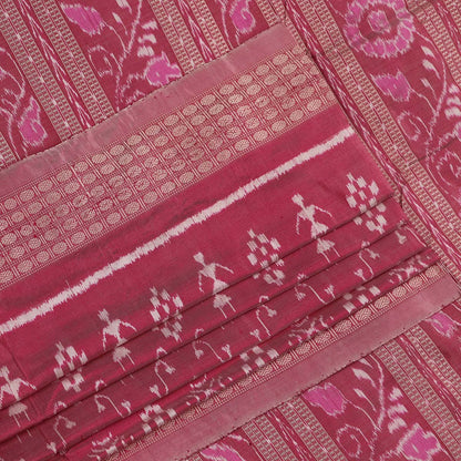ସମ୍ବଲପୁରୀ ହ୍ୟାଣ୍ଡଲୁମ୍ ରେଶମ ସାରୀ - ବିଳାସପୂର୍ଣ୍ଣ ପାଟା |