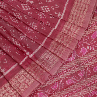 ସମ୍ବଲପୁରୀ ହ୍ୟାଣ୍ଡଲୁମ୍ ରେଶମ ସାରୀ - ବିଳାସପୂର୍ଣ୍ଣ ପାଟା |