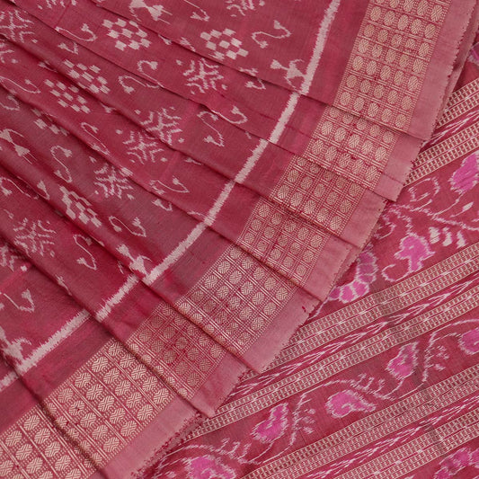 ସମ୍ବଲପୁରୀ ହ୍ୟାଣ୍ଡଲୁମ୍ ରେଶମ ସାରୀ - ବିଳାସପୂର୍ଣ୍ଣ ପାଟା |