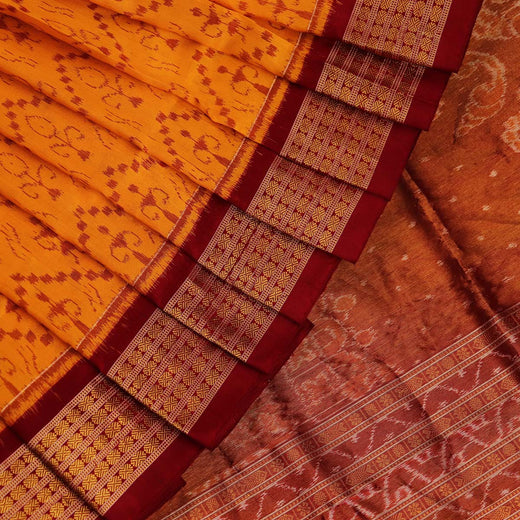 ସମ୍ବଲପୁରୀ ହ୍ୟାଣ୍ଡଲୁମ୍ ରେଶମ ସାରୀ - ବିଳାସପୂର୍ଣ୍ଣ ପାଟା |