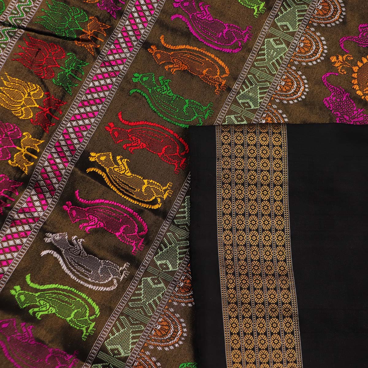Handloom Silk Bomkai Saree