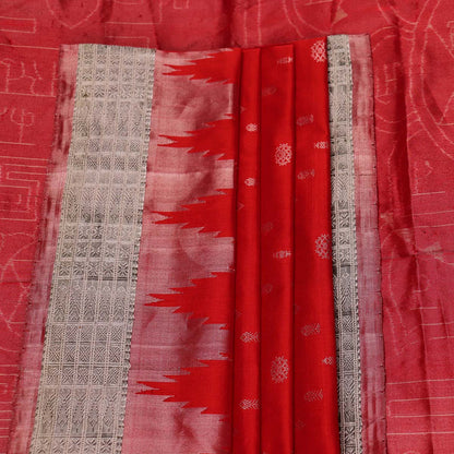 Handloom Sambalpuri Tissue Silk Saree